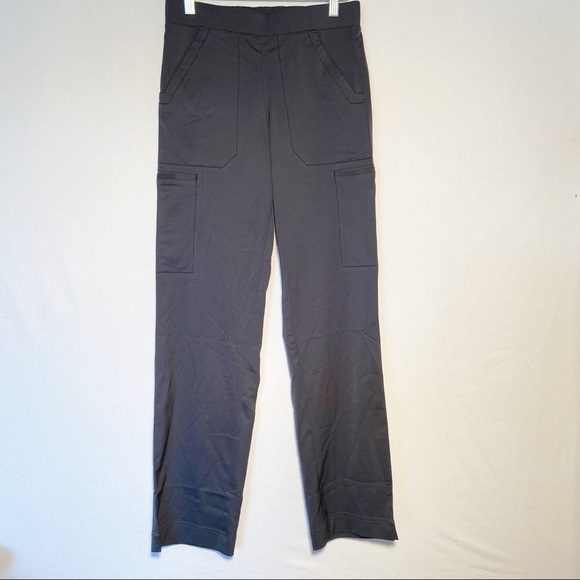 Spread Good Cheer‎ Scrub Pants Womens Size XS Gray Multiple Pockets Medical - Picture 1 of 7